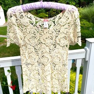 Body Central Cream Colored Crochet Lace